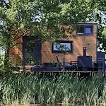 Prázdninový dům Tiny House In Absoluter Alleinlage Direkt Am Naturteich Grosse Terrasse Grill Und Kaminofen Juni - September Mindestmietzeit 1 Woche Sa- Sa *